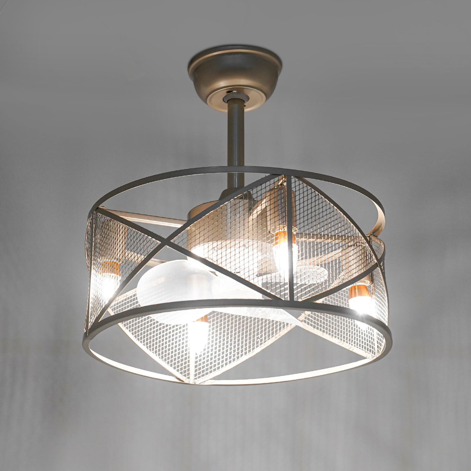 Caged Ceiling Fan Light Ceiling Fan Light Ceiling Fan with Light Remote Control