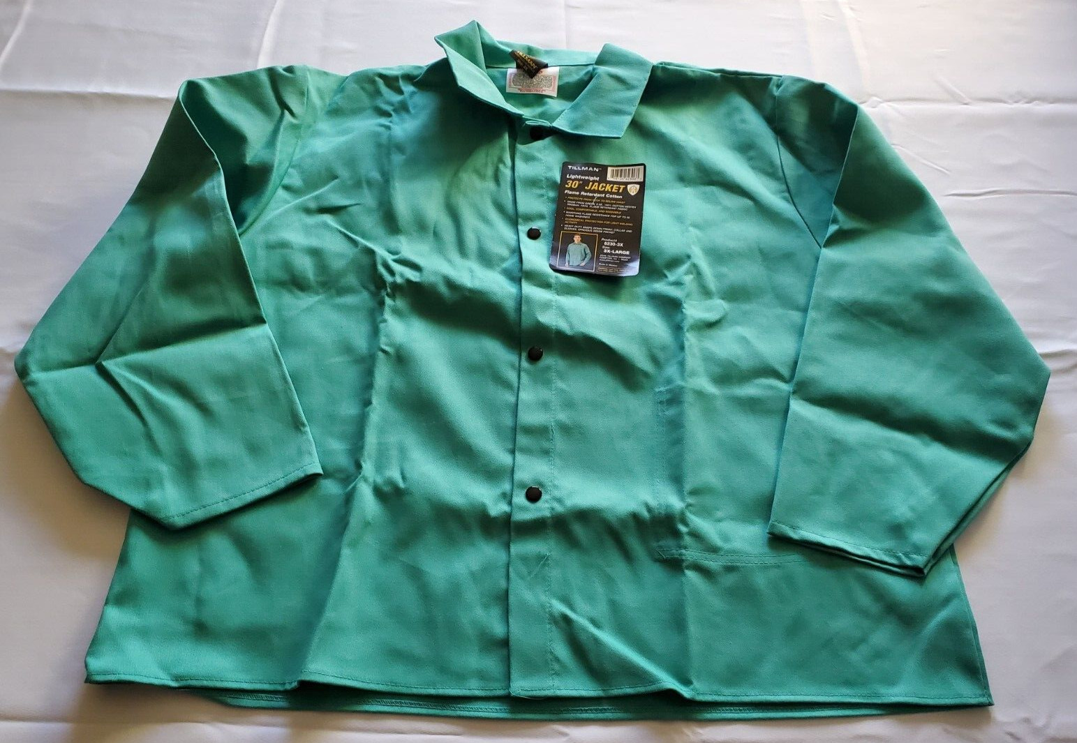 Tillman Lightweight 30" Jacket Men's 3X Green Flame Retardant Cotton Welding New