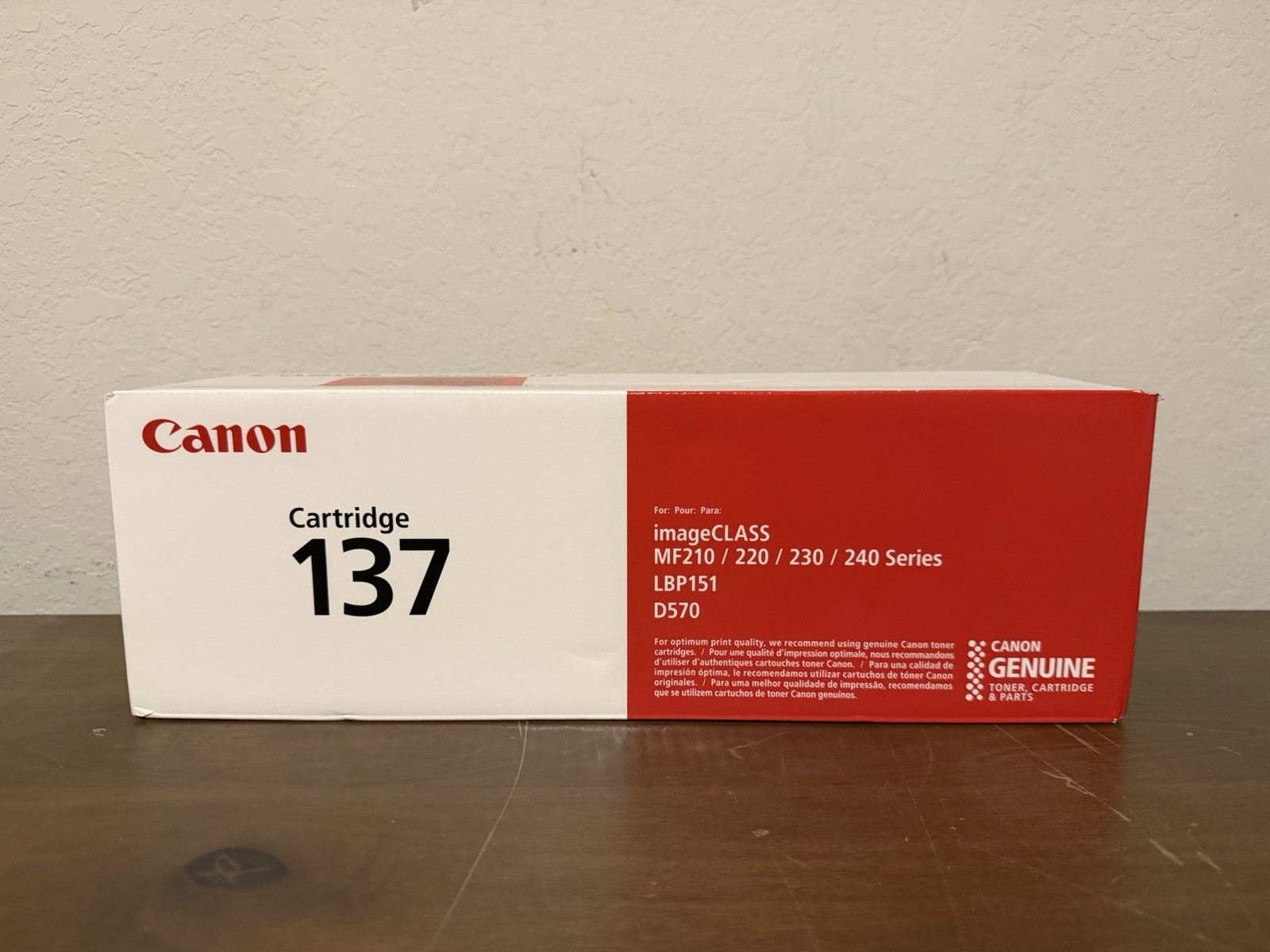 Canon 137 Black Toner Ink Cartridge Imageclass Genuine OEM 9435B001 NEW