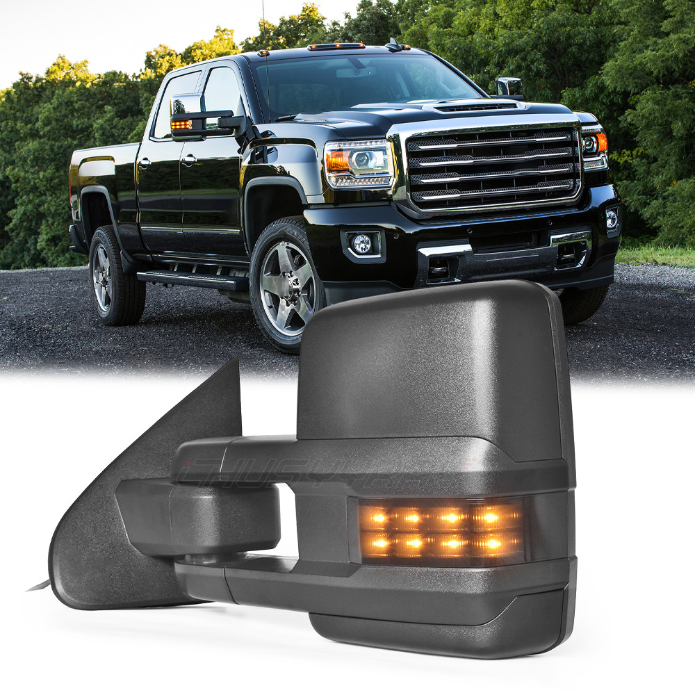 For GMC Sierra 1500 2015-2018 Right Door Mirror Left Side | Power Towing Type