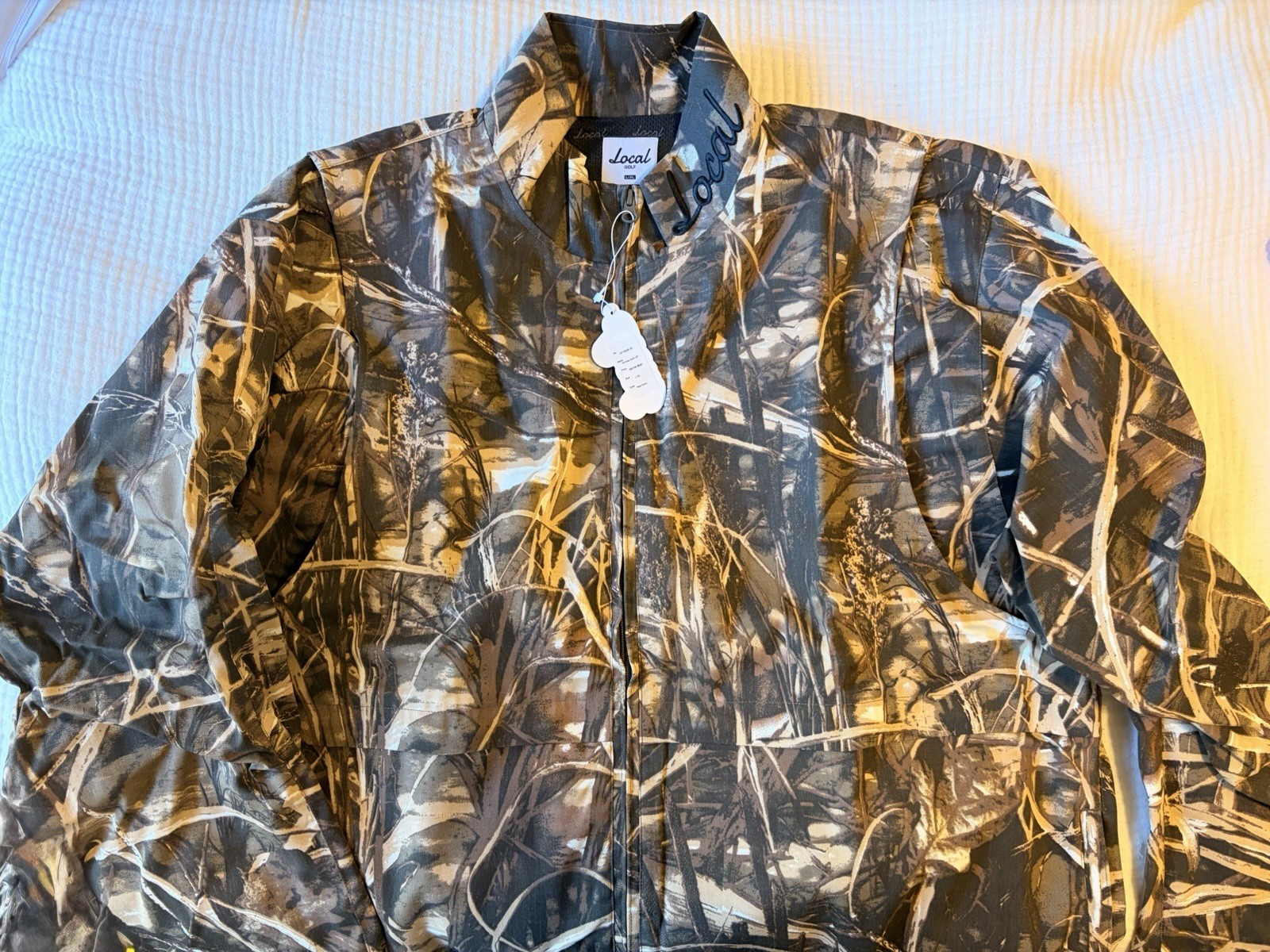 Local Golf Japanese  Camouflage Jacket Brown Beige Green Multi-Color Golf Gear