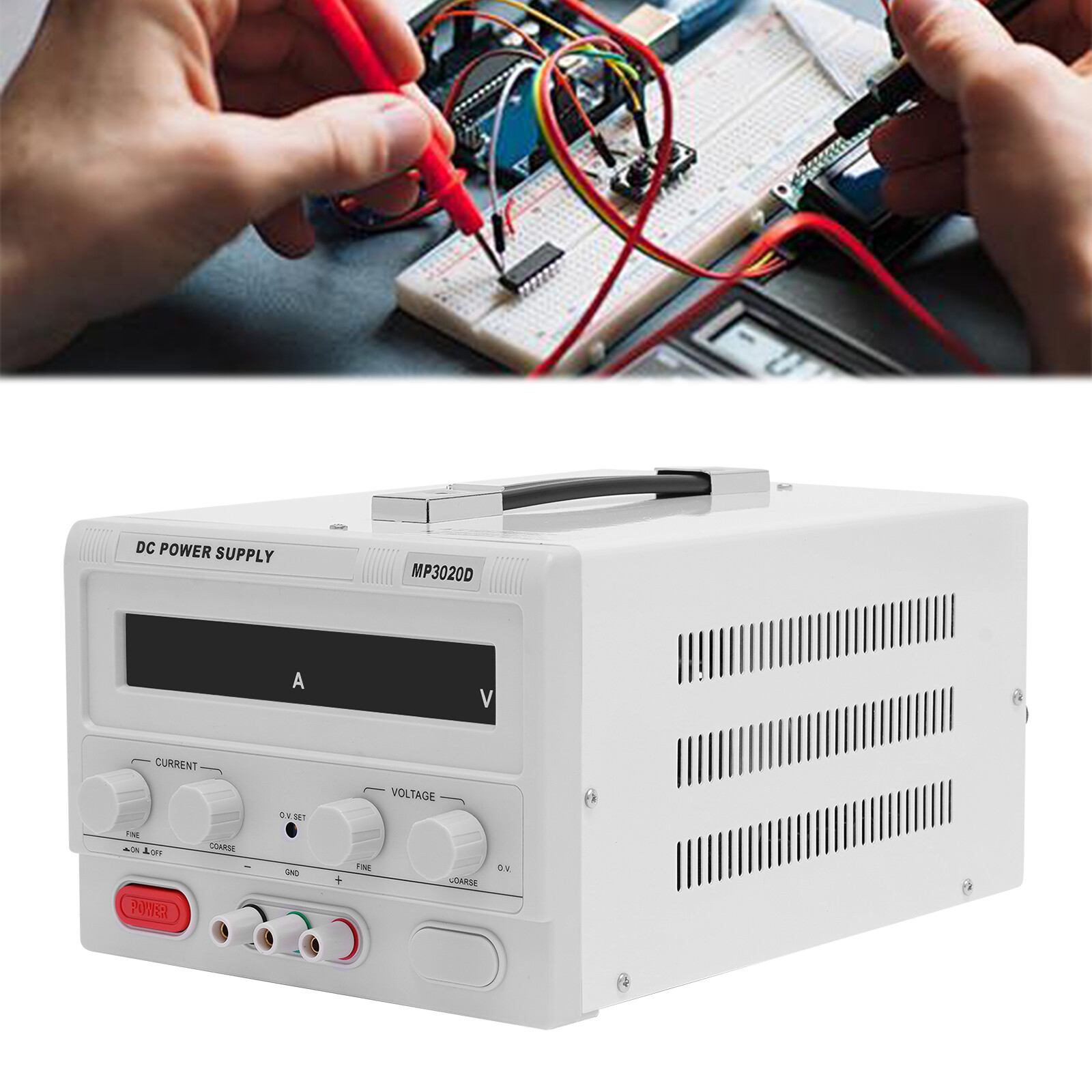 0-30V 0-20A Lab Test DC Power Supply Adjustable DC Regulated Power Variable 600W