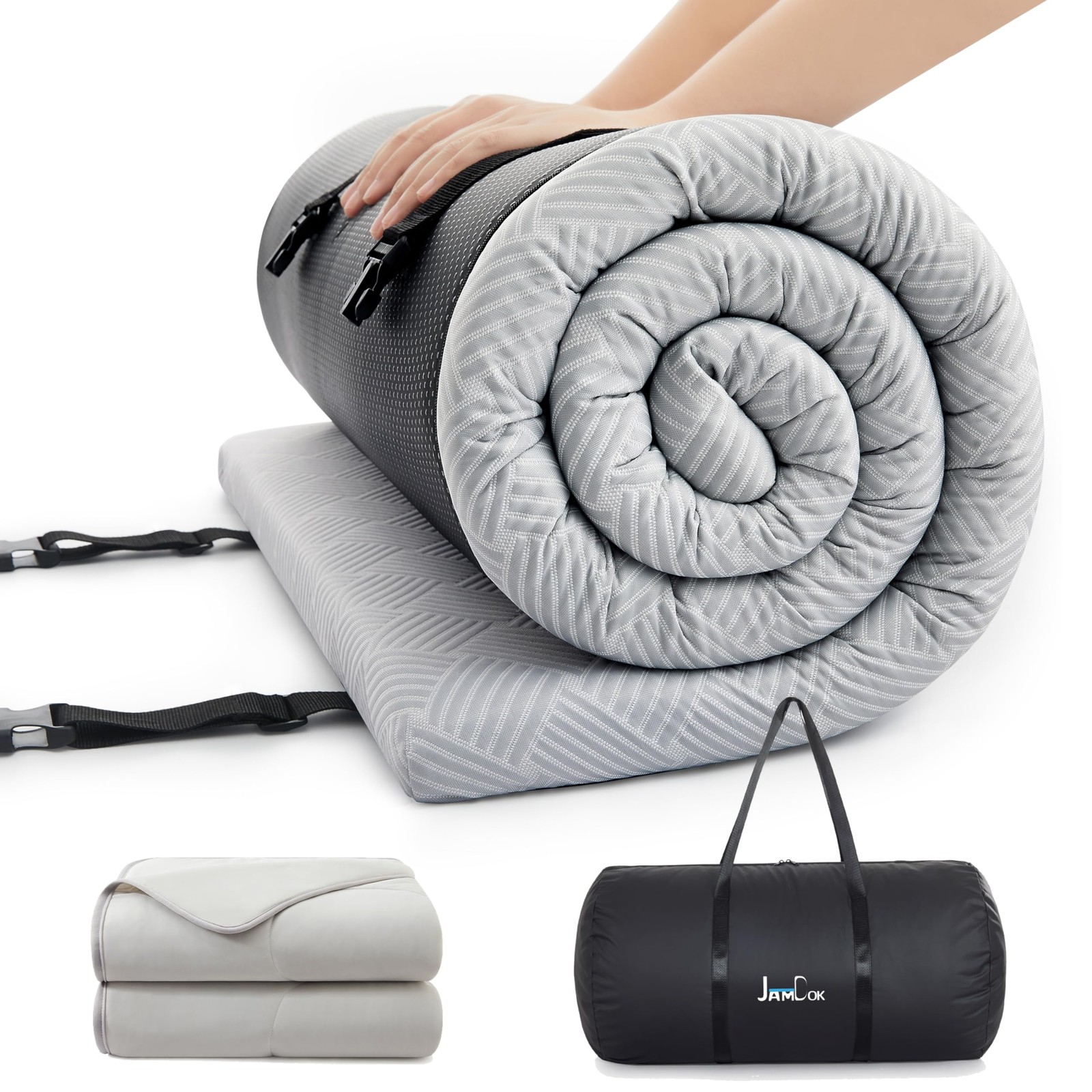Jamdok Cooling Foam Camping Mattress and Comforter Set for Hot Sleeper