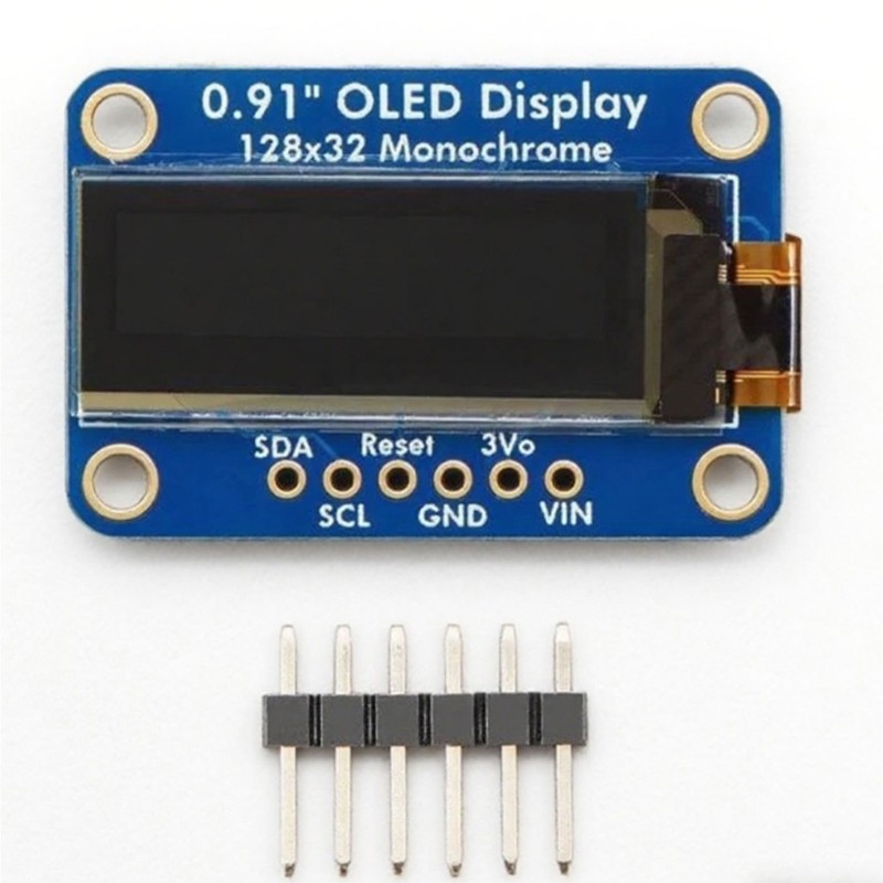 Energy Efficient 0.91Inch Monochrome Screen Module 128x32 Resolution