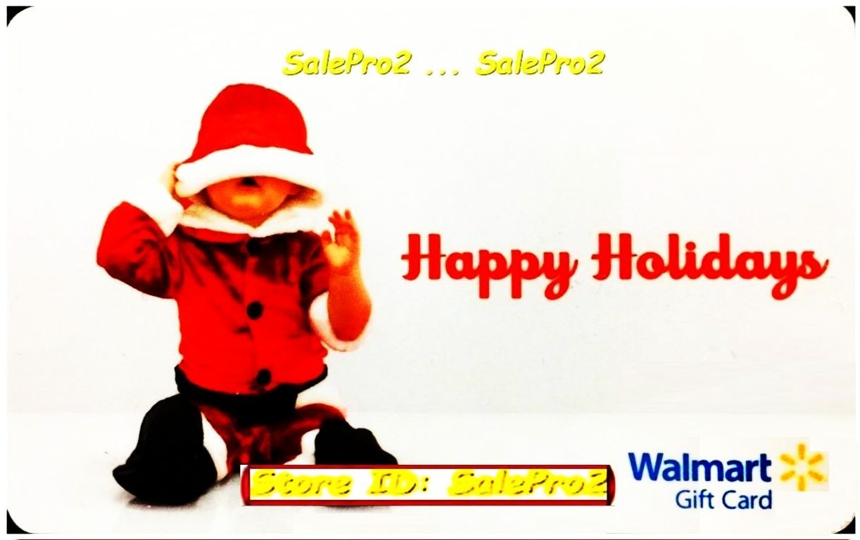 WALMART CHRISTMAS HAPPY HOLIDAYS BABY SANTA CLAUS X-MAS COLLECTIBLE GIFT CARD