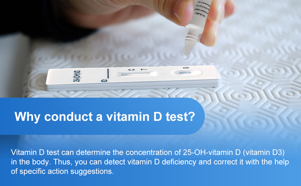 2Pcs*Vitamin D Test Kit Rapid Vitamin D Level Deficiency for Home Health Check