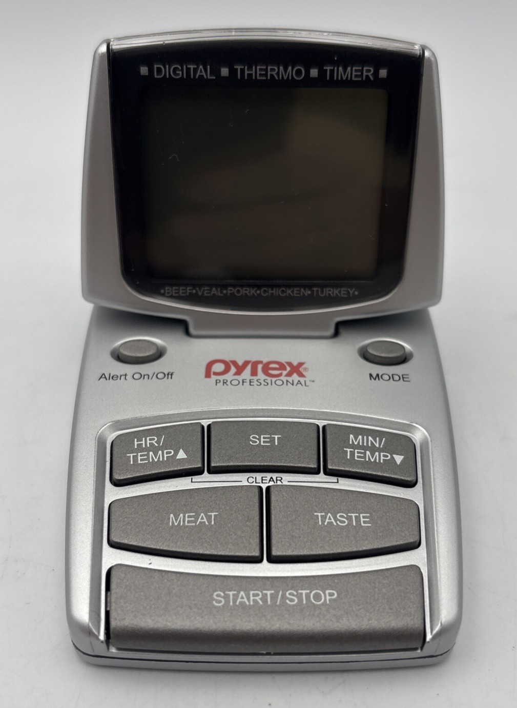 Pyrex Professional Digital Meat Thermometer w/ Probe: VTG, Works (Tested), READ!