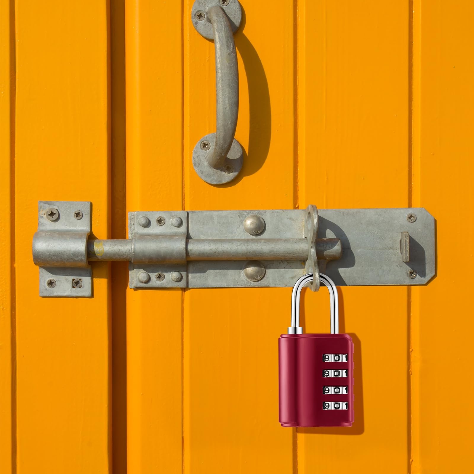 Kenning 10 Pcs Combination Padlock 4 Digit Combination Lock Keys Locker