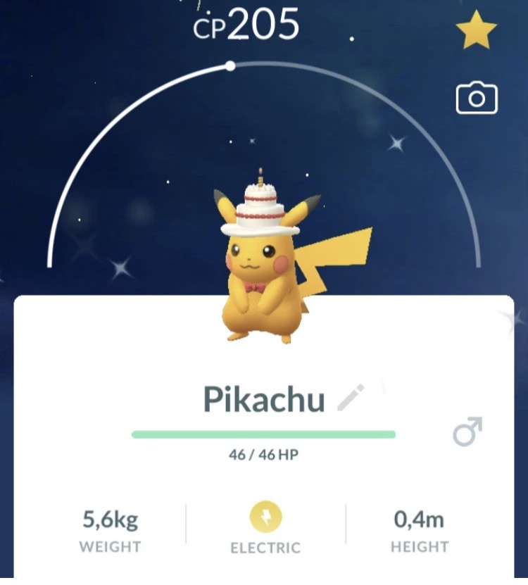 Trade✨shiny Cake Hat Pikachu ✨Pokemon (Reg. Trade)