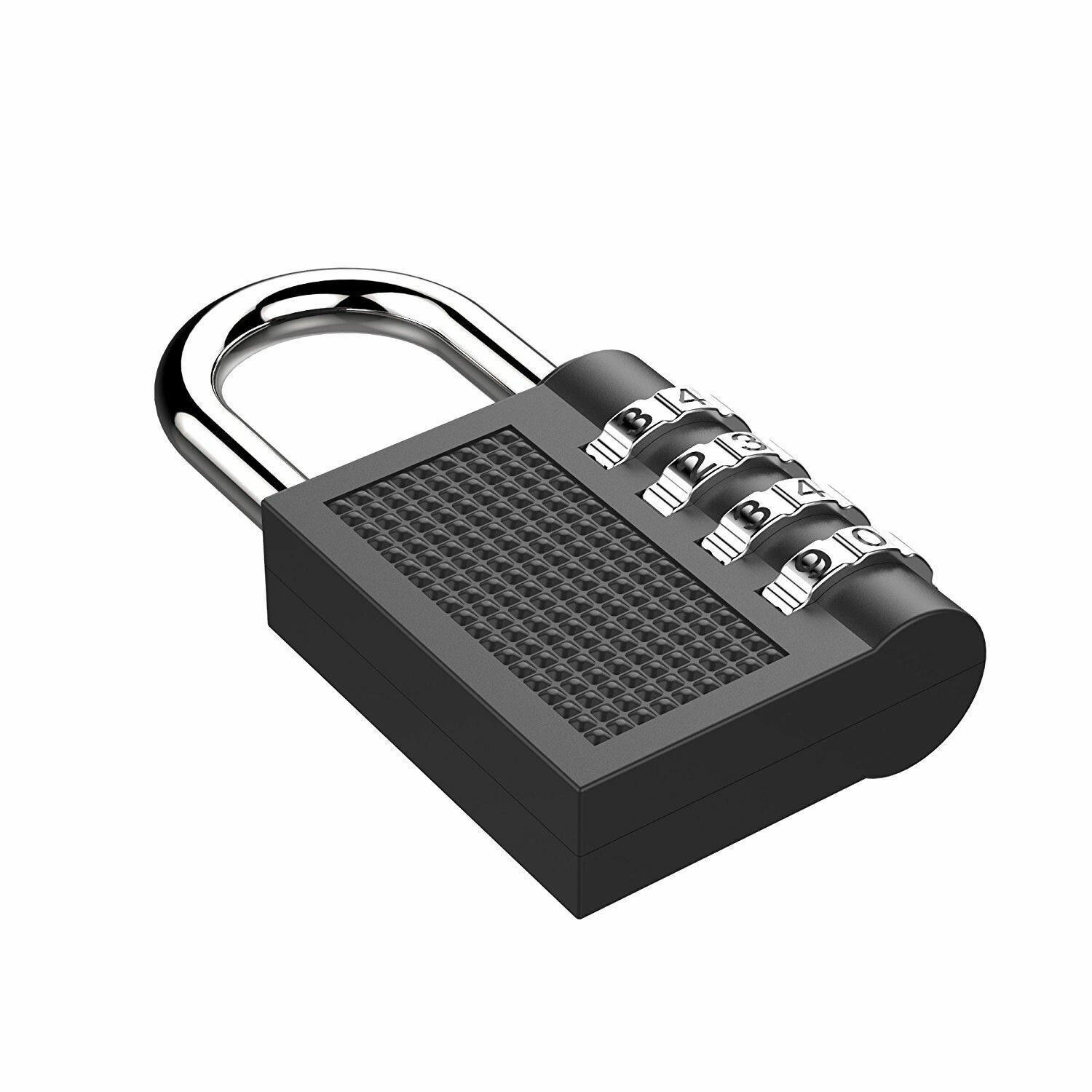32PCS Combination Lock Resettable 4-Digit Anti Rust Weatherproof Padlock