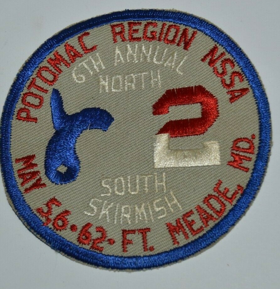 Vintage 1962 6th Annual North South Skirmish Potomac Region NSSA Patch MEADE MD