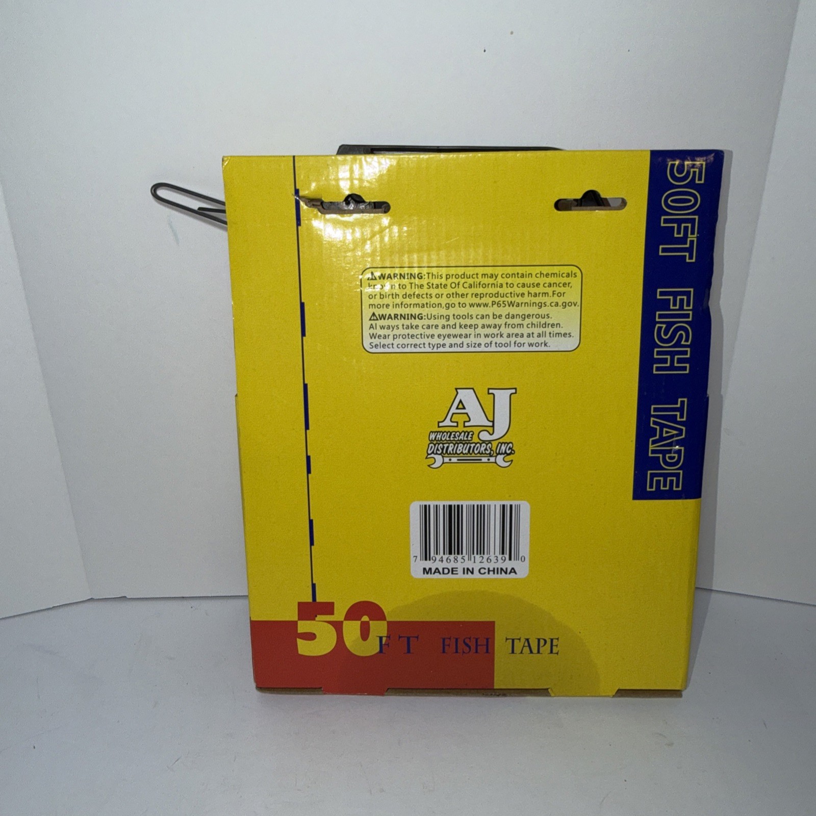 50 ft Steel Cable Fish Tape Electric Wire Cable Line Puller in High Plastic Case