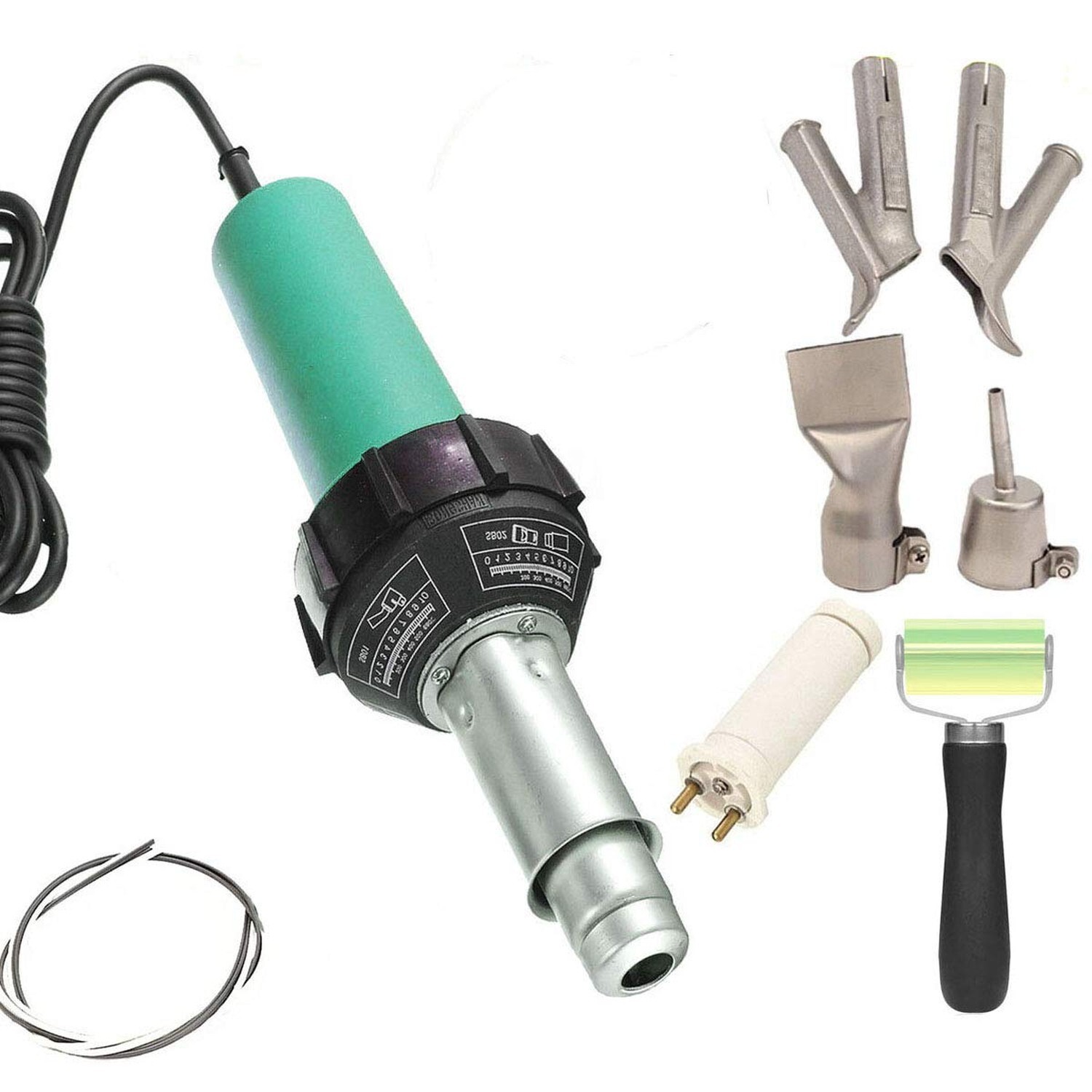 1600W Plastic Hot Air Welder Heating Gun PVC Vinyl Rod Welding Hot Gas Pistol...