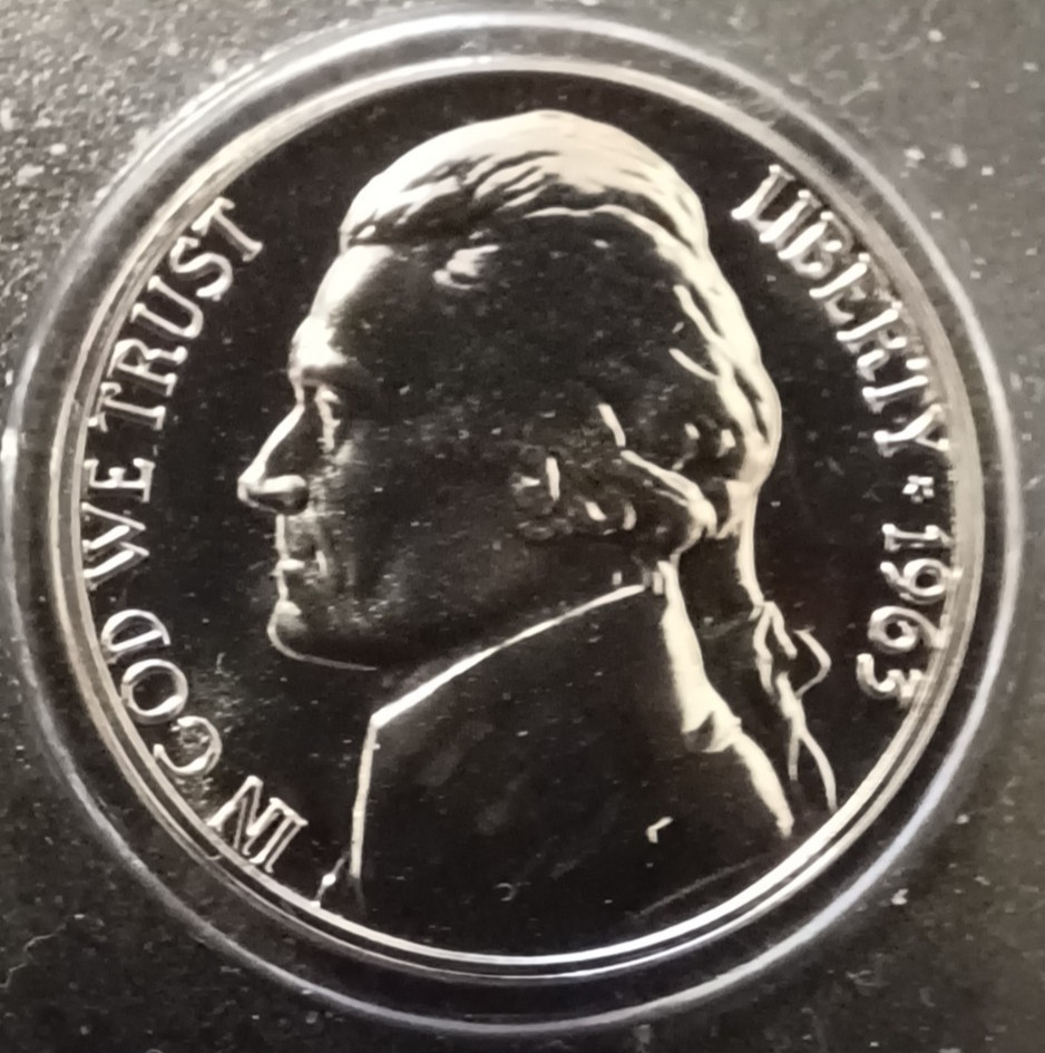 1963 United States Silver Proof Set in Hard Plastic Holder