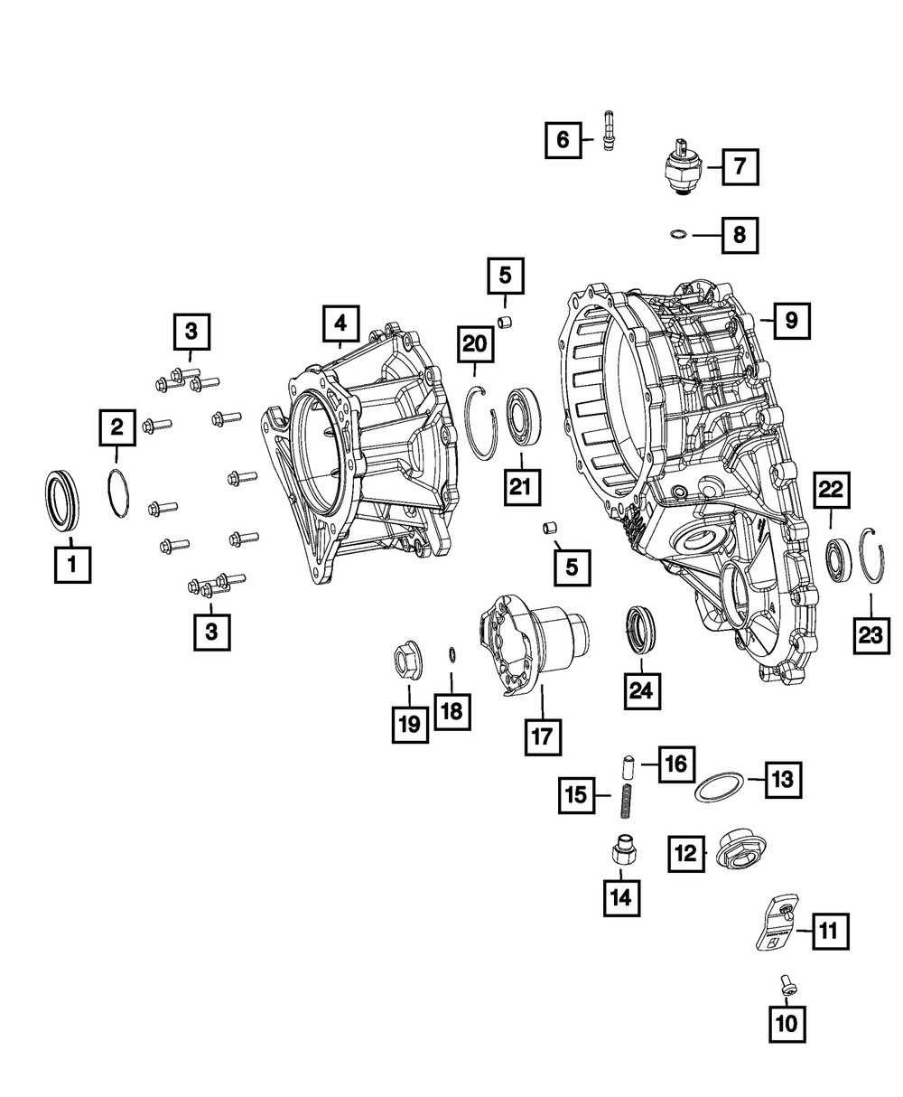 Genuine Mopar Transfer Case Bolt 05093608AB