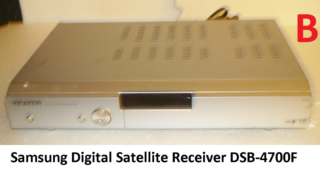 Satellite TV Recever:Pansat 3000AQ, Samsung DSB-4700F, DirecTV H21-200, DRD430RG