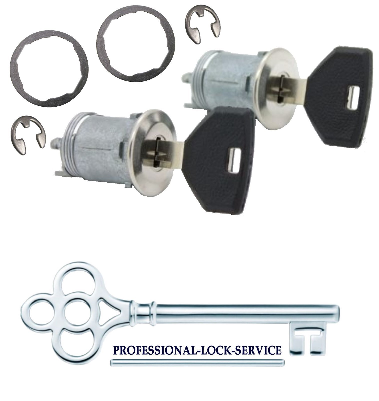 Dodge Ram Pickup & Van 1990-93 Door Lock Key Cylinder Pair Tumbler Barrel 2 Keys