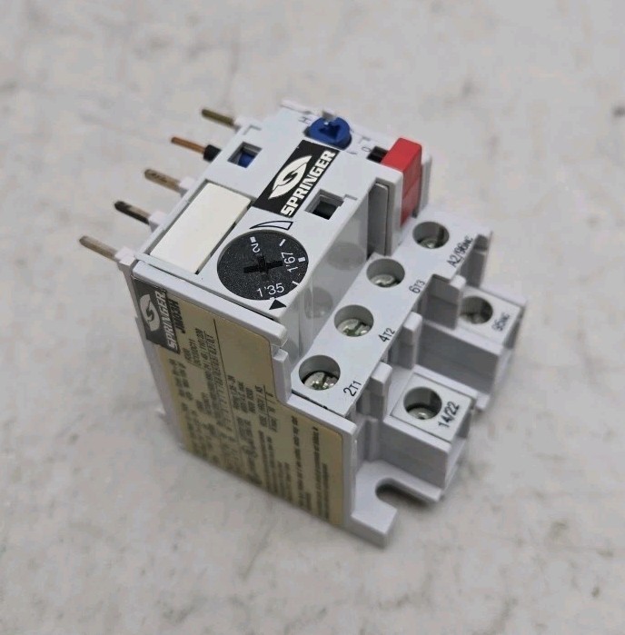 Springer Controls JM03H Overload Relay 1.35-2A Current Range Type 2 New