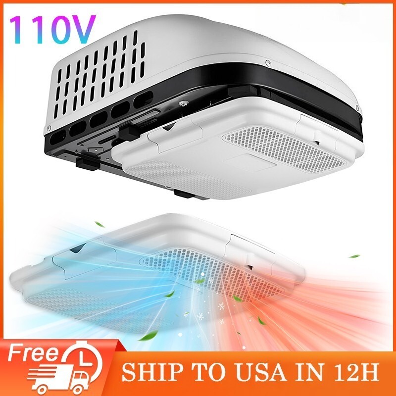 115V RV Rooftop Air Conditioner 15000BTU  Heat&Cool Electric Camper Truck Van