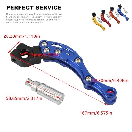 Kick Start Starter Lever, CNC Aluminum Alloy Motorcycle Engine Start Orange