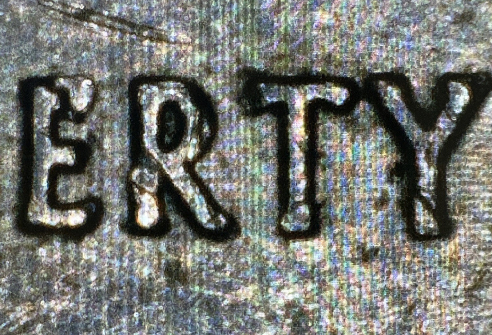 2002-P Indiana State Quarter Error. Die Break, DDR/DDO