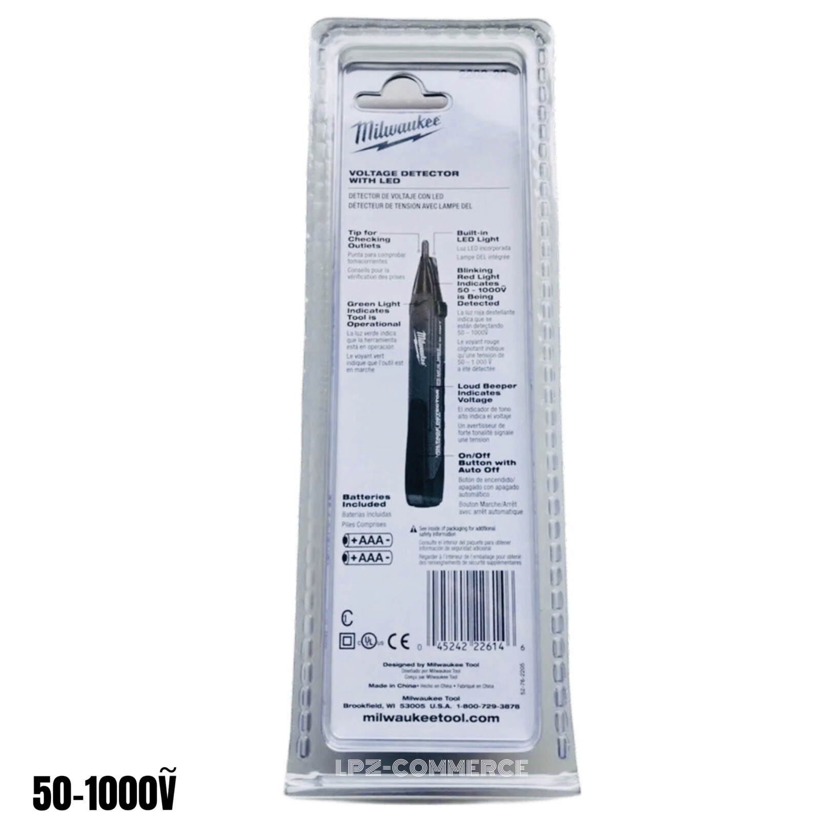 MILWAUKEE 2202-20 Voltage Detector with LED Light ( NEW ) ⚡️