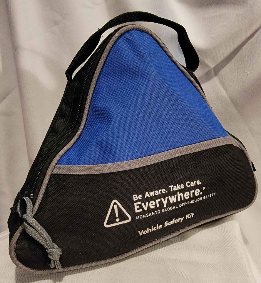 RARE Monsanto Global Off-the-Job Vehicle Safety Kit -Never Used-Tons of Supplies