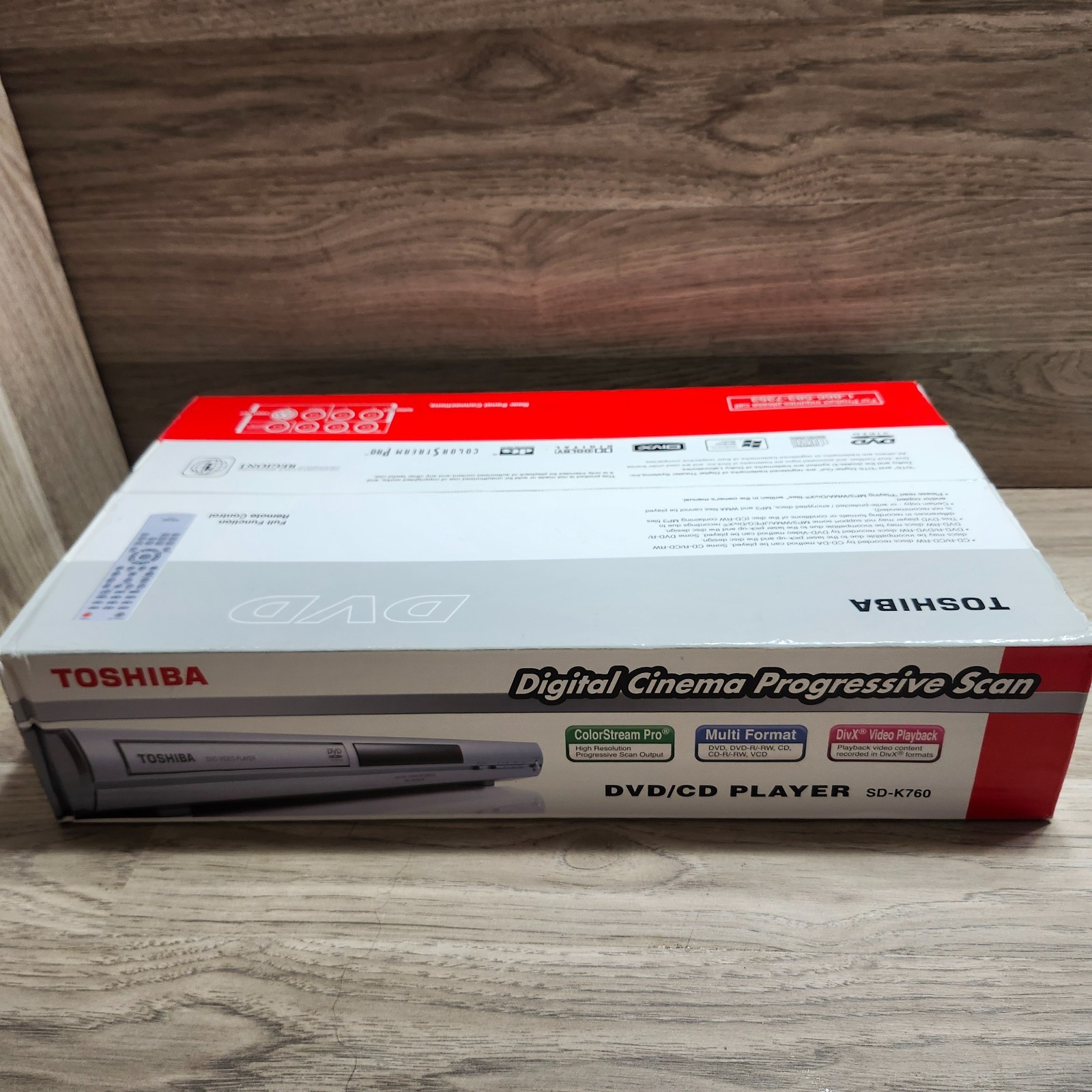 Toshiba SD-K760 DVD/CD Player Color Steam Pro DivX Video Playback - NEW Sealed
