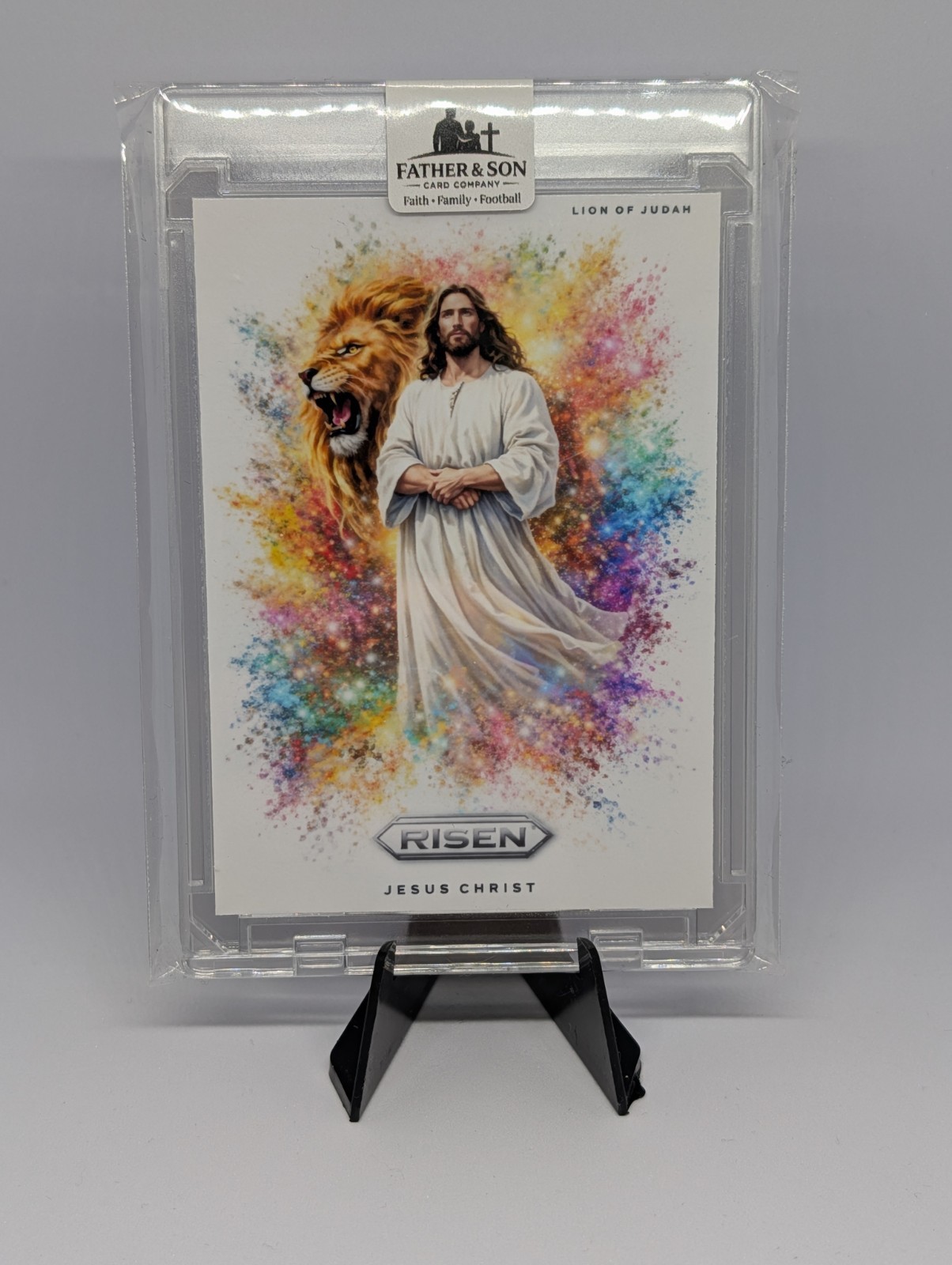 RISEN Colorblast Lion of Judah Jesus Christ Father & Son Card Company Custom