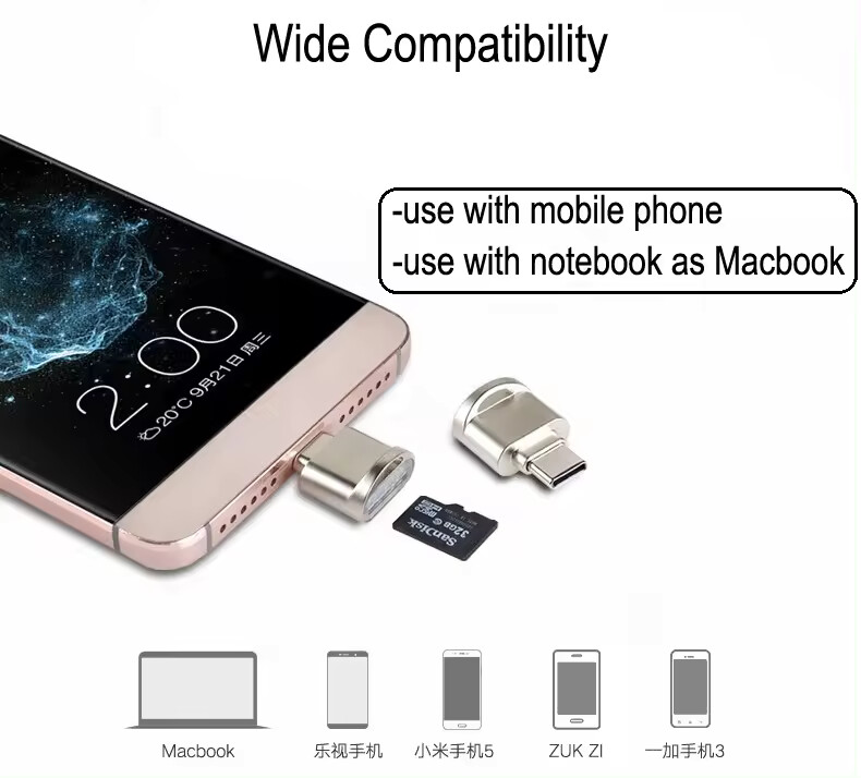 USB-C Card Reader for Smartphone