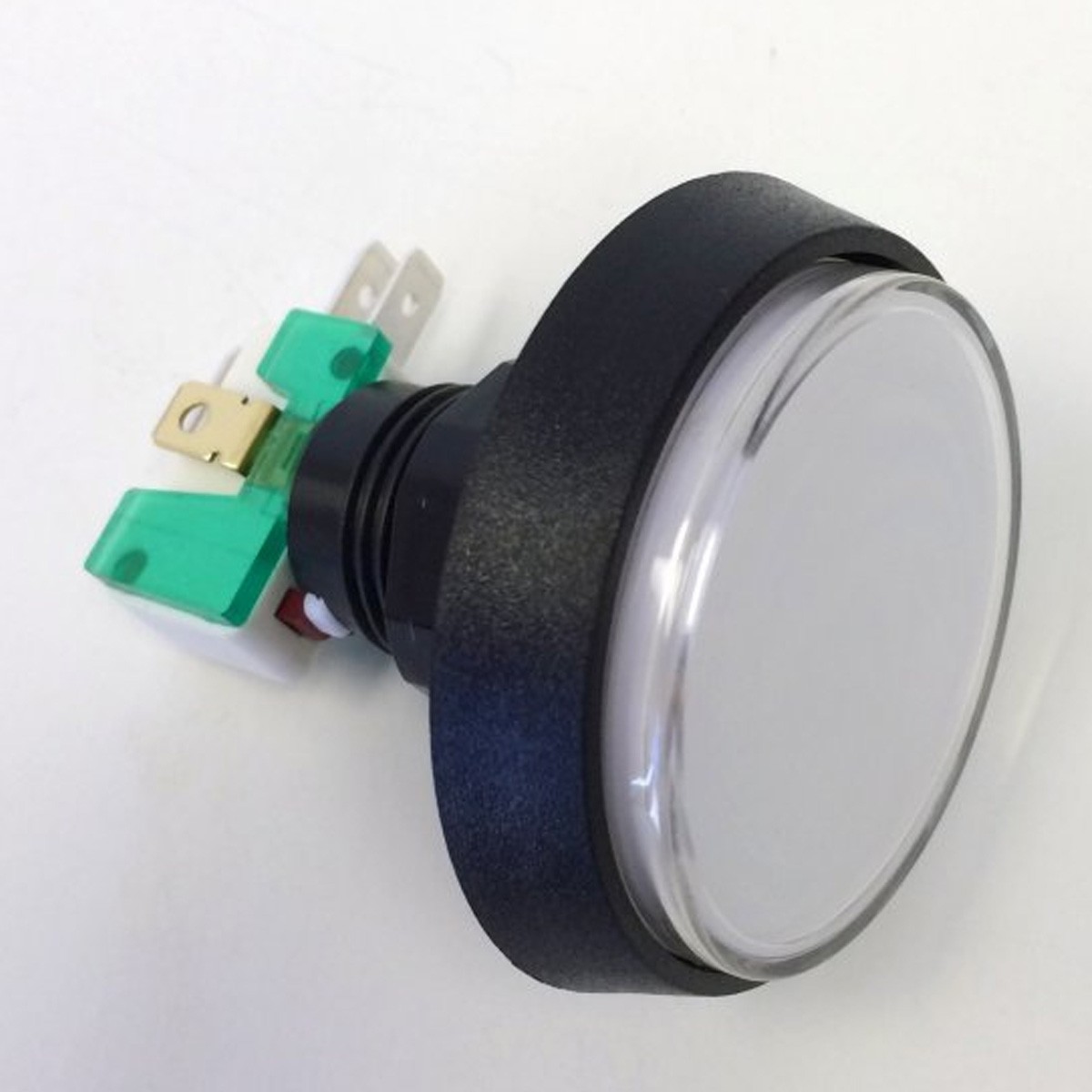 White Pushbutton - Large Round - Illuminated - D54-0004-11