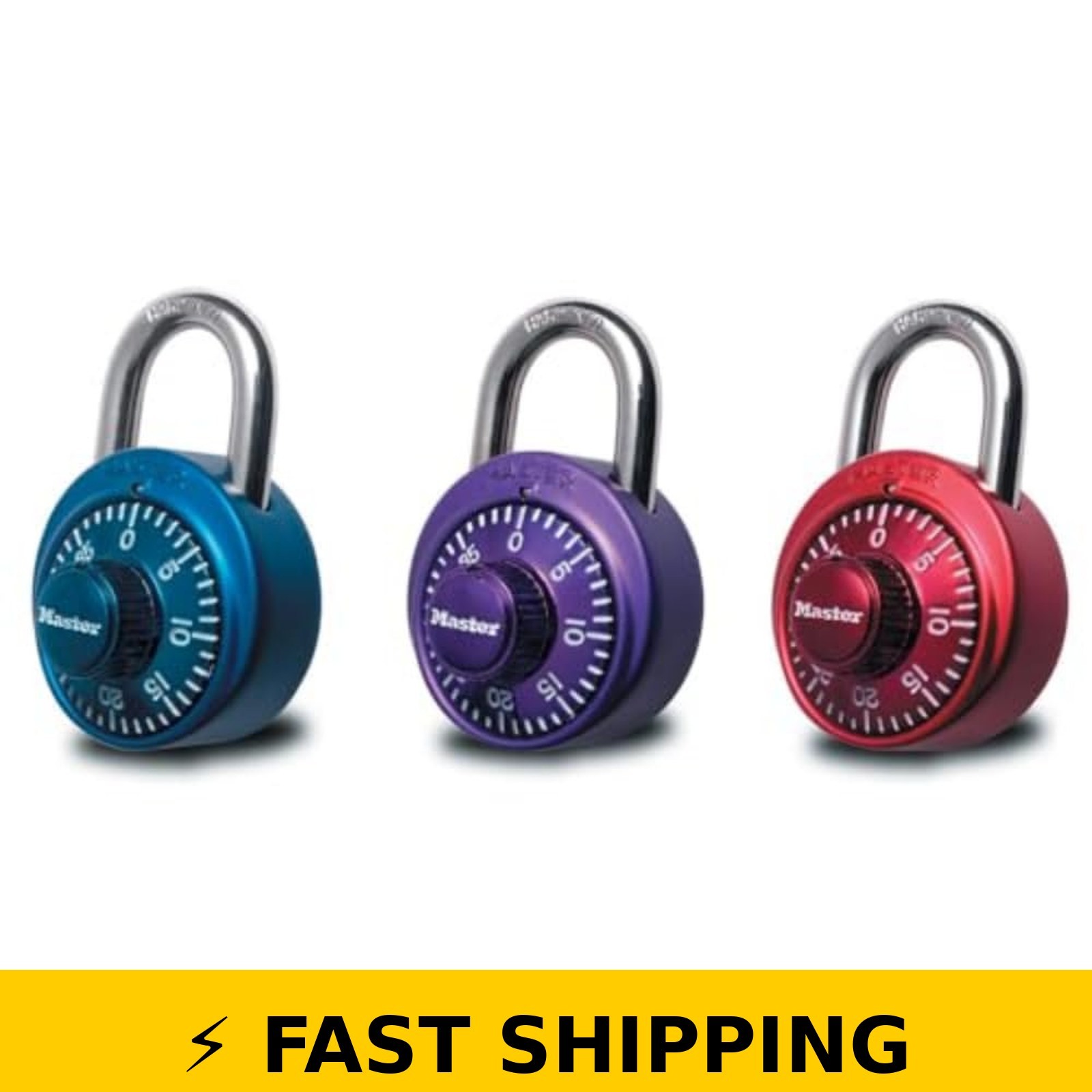 Master Lock 1530DCM Combination Padlock - Assorted Colors