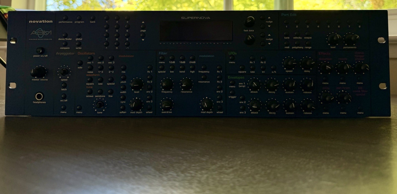 Novation Supernova Rackmount Synth Module w/ Arpeggiator, MIDI DIN, TRS