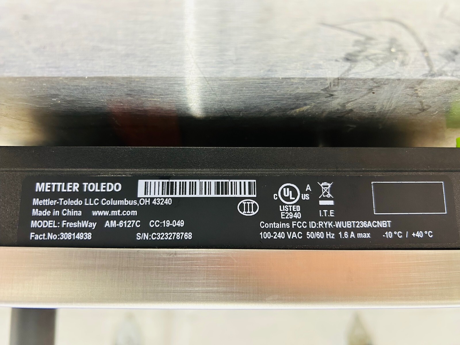 METTLER TOLEDO FreshWay T Tower Scale **New** Open Box