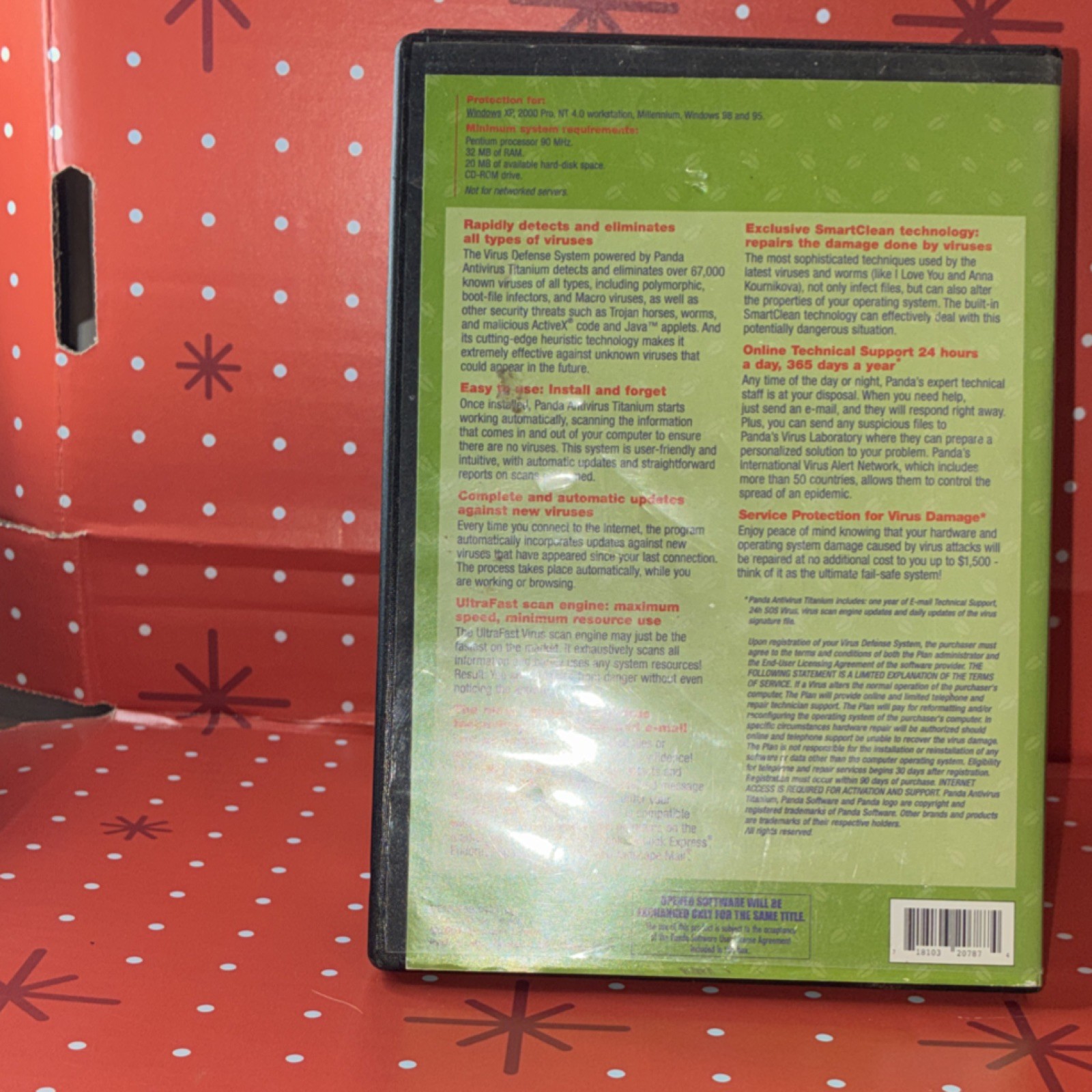 Panda Security Antivirus Titanium CD for Windows 98 95 NT 4.0 Internet Security