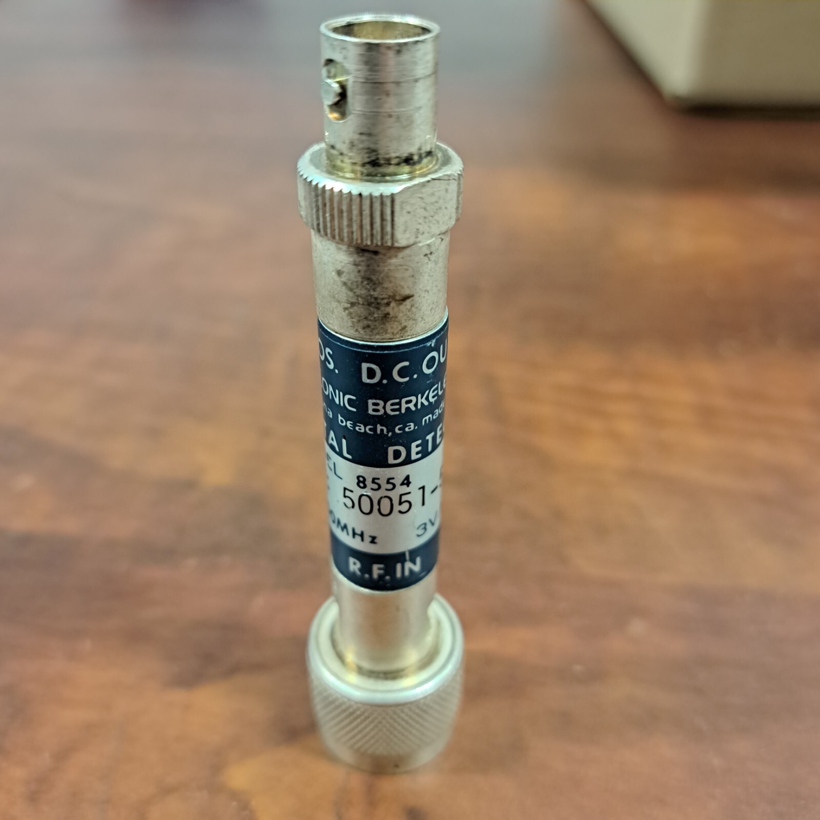 Telonic Berkeley 8554 Crystal Detector 3V Max .1-3000MHz 50 OHM