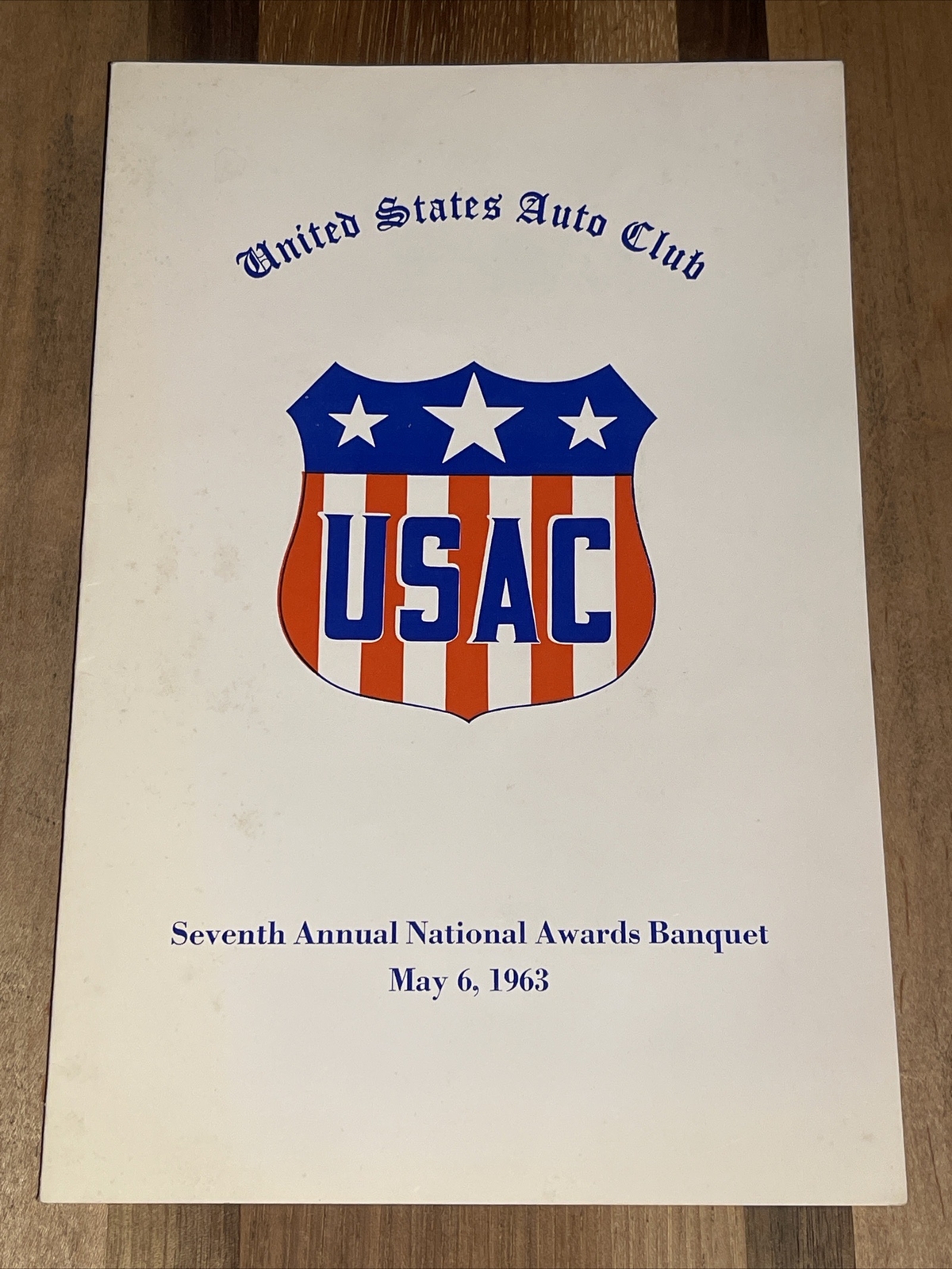 1963 USAC Racing National Awards Banquet Program