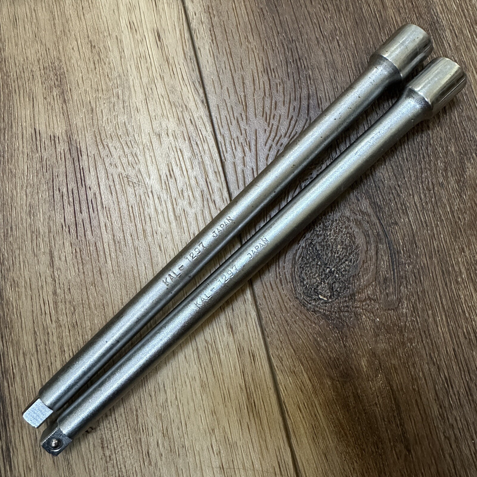 Lot of 2 KAL Japan 3/8" Drive 9" Long Socket Extension #1297
