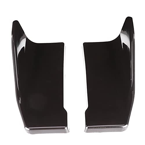 2pcs Rear Bumper Diffuser, Universal Side Skirts, Glossy Black Rear Bumper