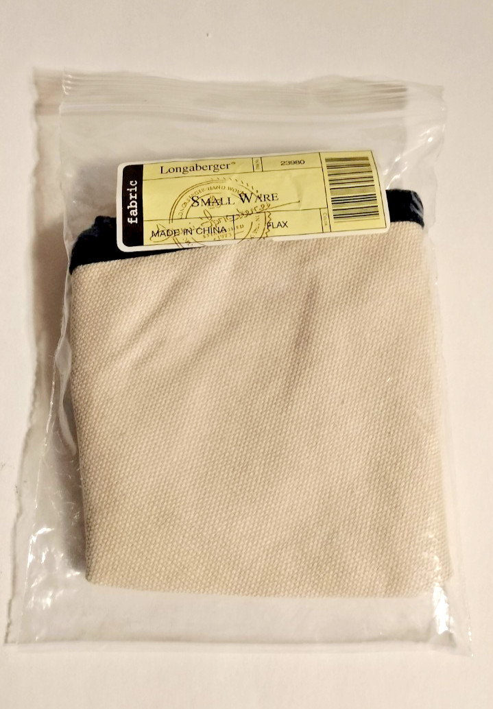 1 - Longaberger Small Ware Flax #23930 Fabric Basket Liner