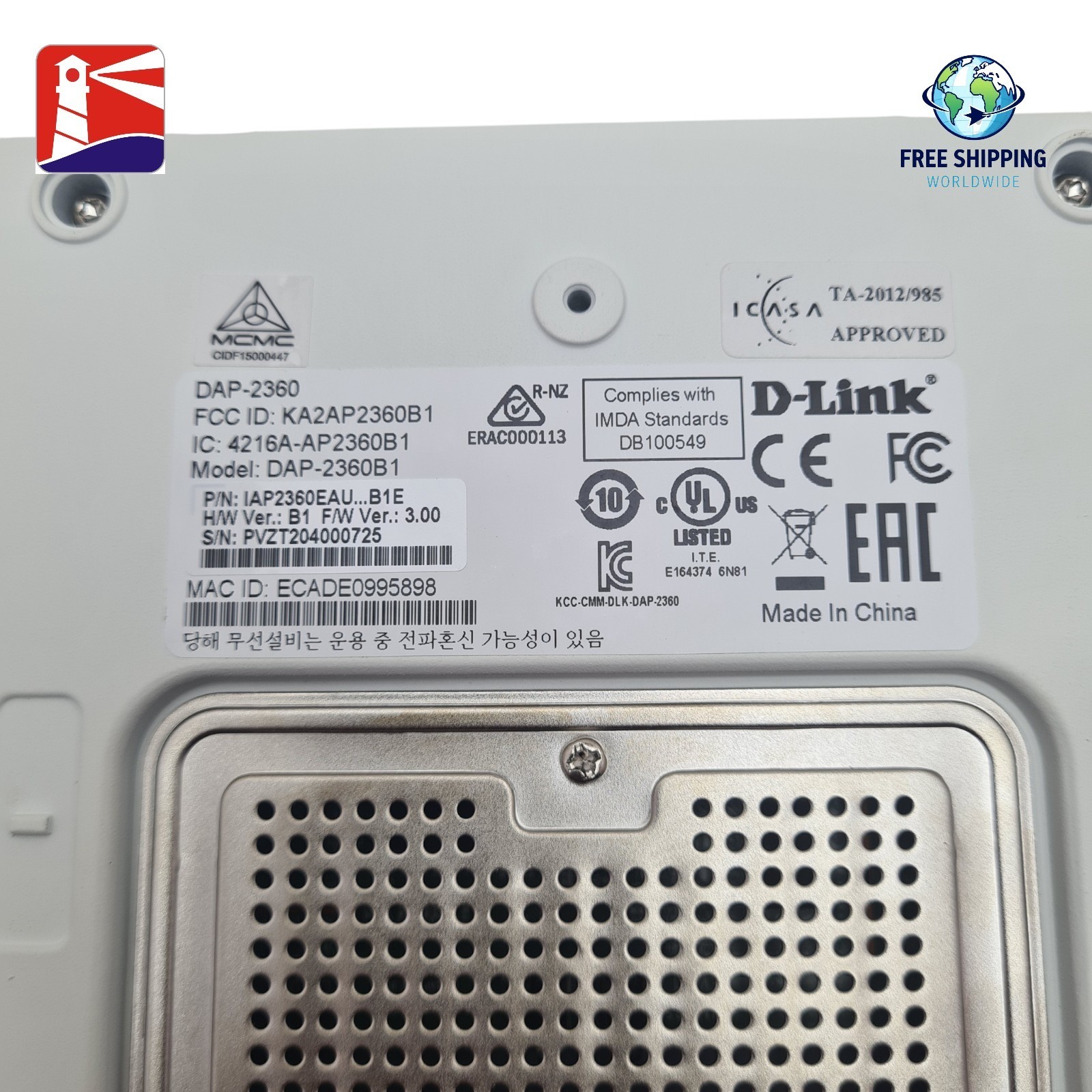 D-Link DAP-2360 Wireless N 2.4 GHz Access Point. PoE