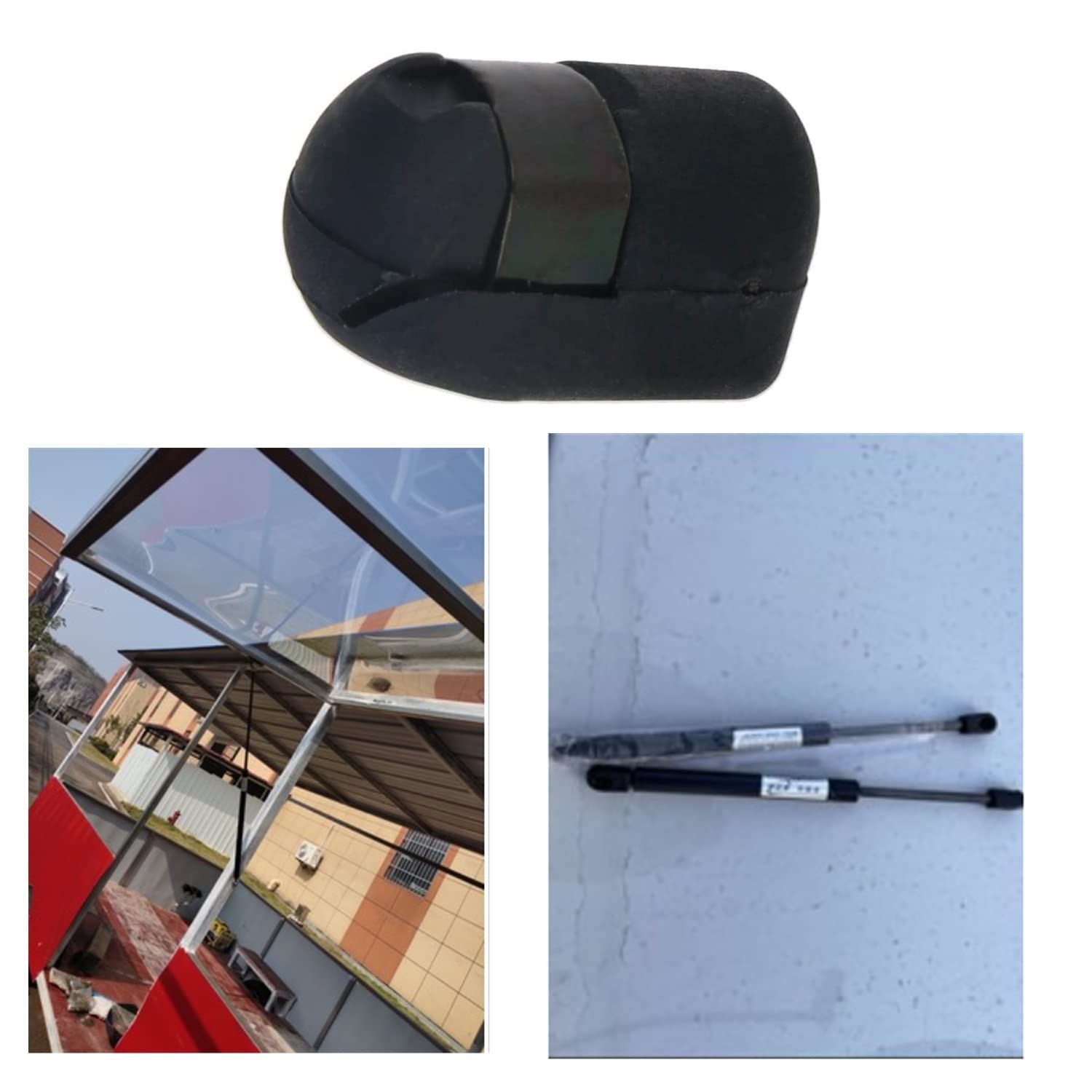 Fielect 2pcs M6 Female Thread PA66A5 Gas Spring End Fitting Black