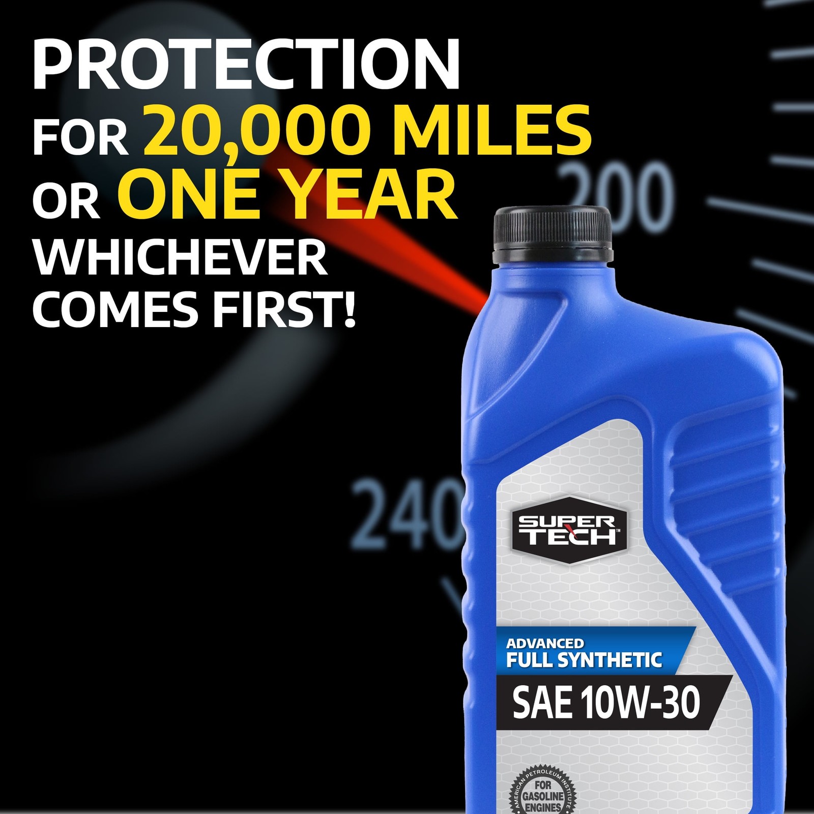 Advanced Full Synthetic Motor Oil SAE 10W-30 1 Quart