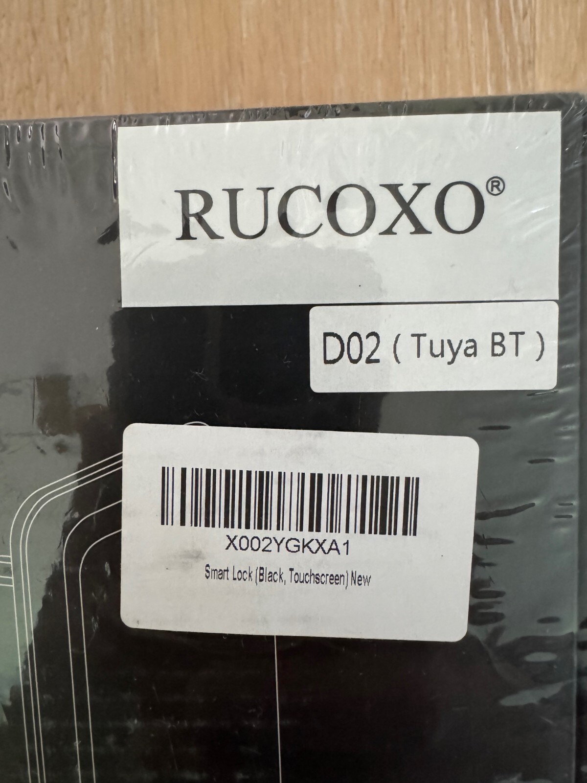 RUCOXO D02 BLACK BT D SERIES TOUCHSCREEN DEADBOLT SMART LOCK