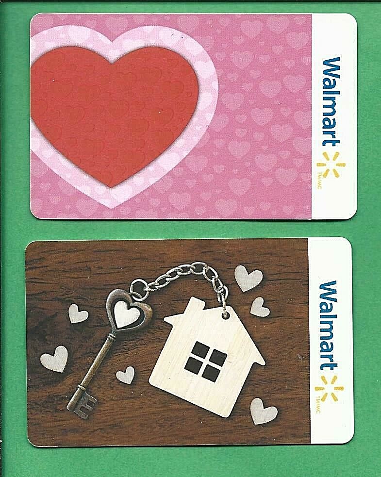 Walmart Canada Valentine Gift Cards  FD71775 & FD70489  No  Value