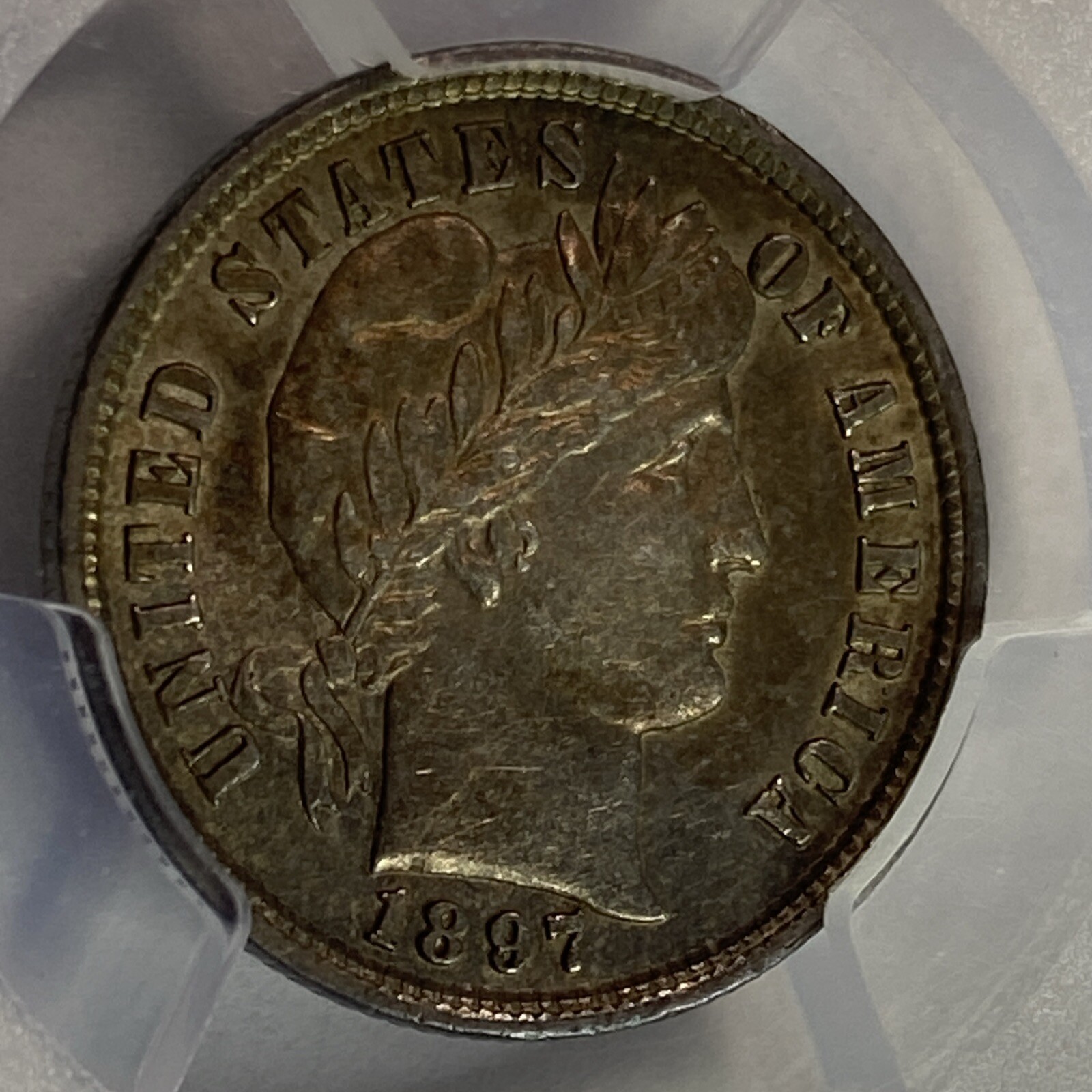 1897 Barber Dime PCGS AU53