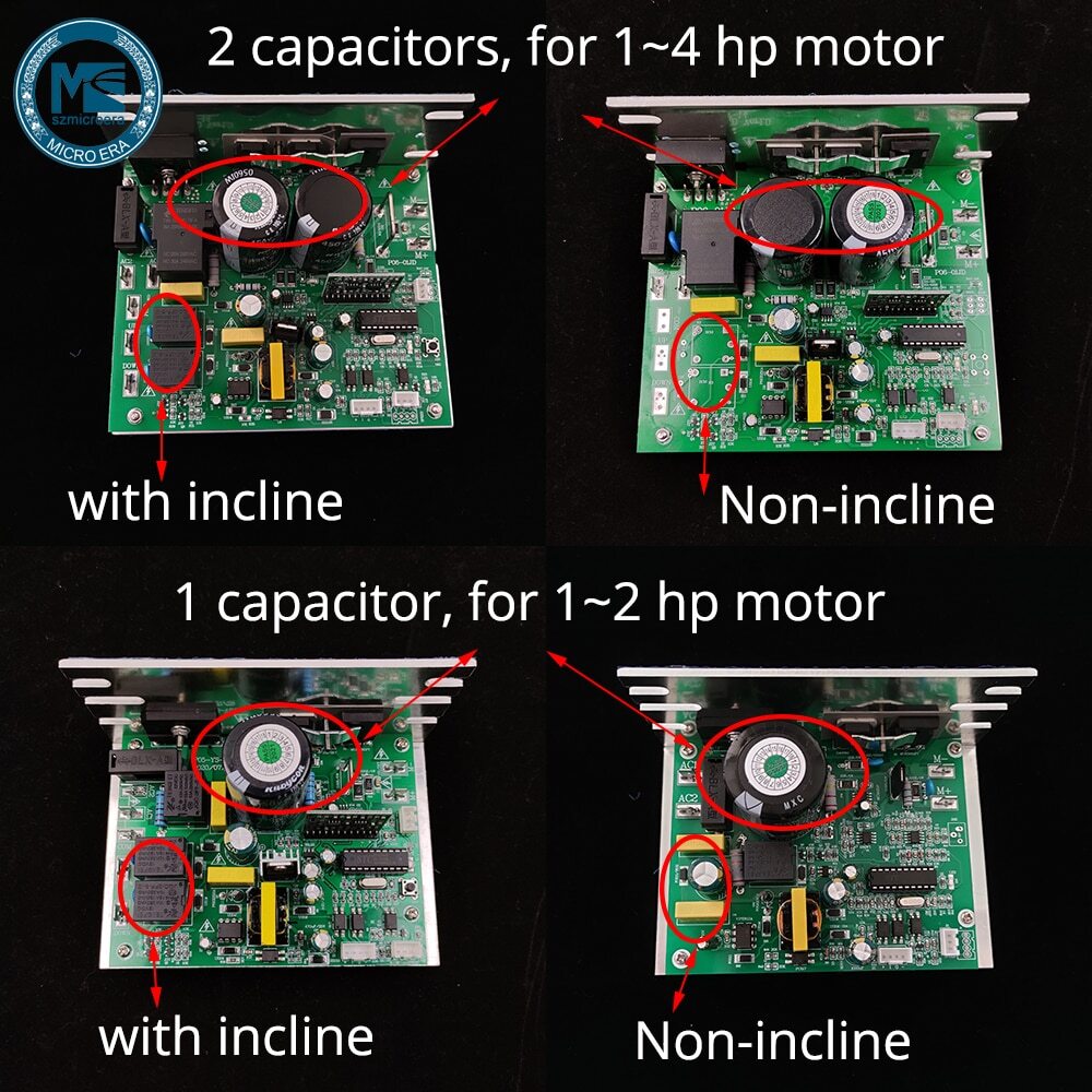 Universal Treadmill Controller Circuit Board 1HP-4.0HP Treadmill Console Display