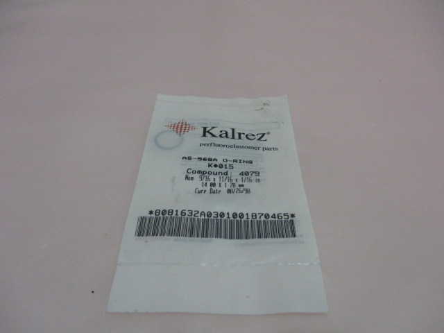 Kelrez AS-568A, O-Ring, K#015, Compound 4079, 9/16x11/16x1/16 in. 423161