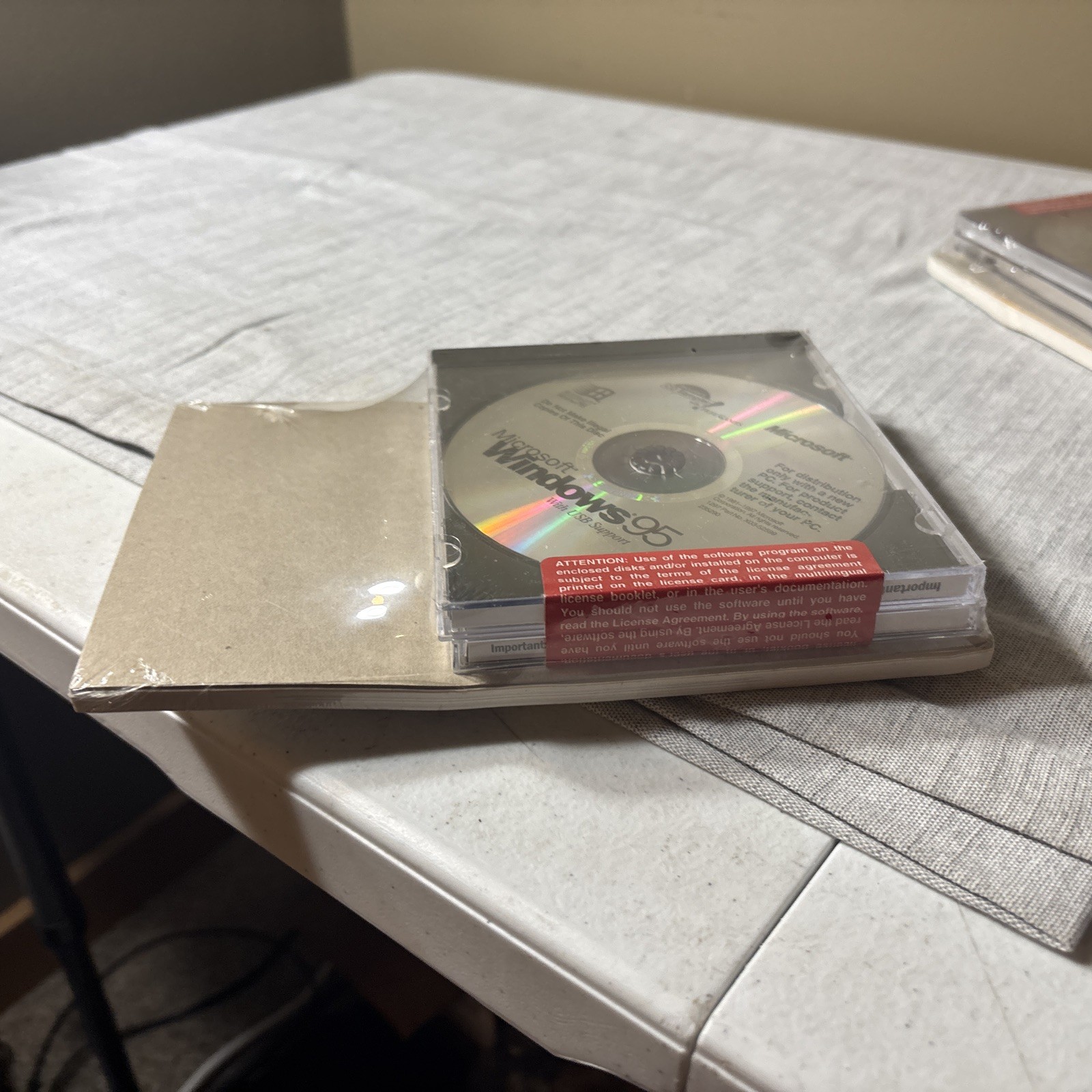 OEM Microsoft Windows 95 CD & Update VersSealed With Certificate of Authenticity
