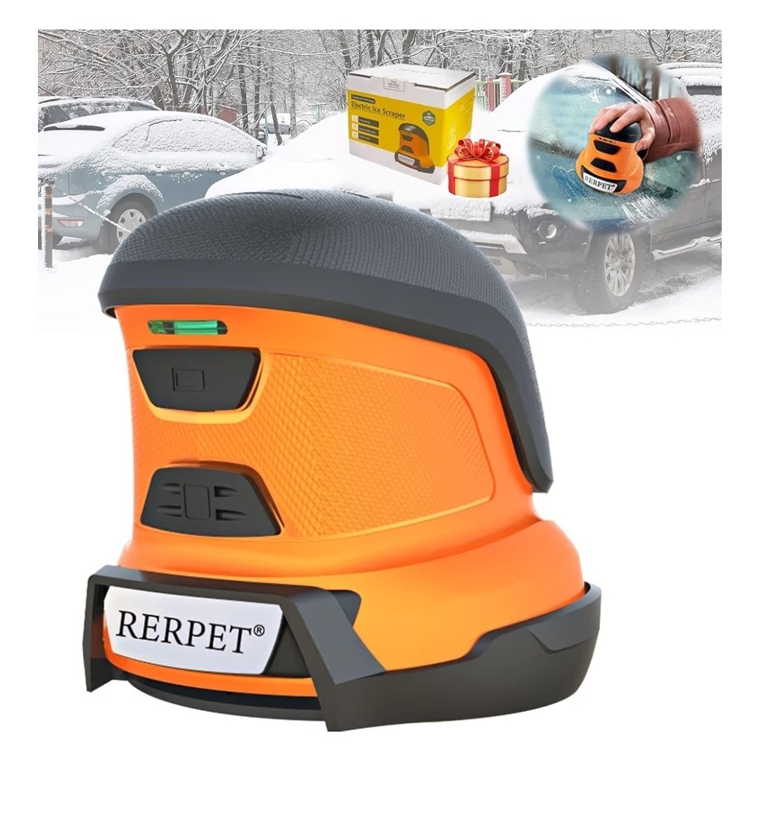 Electric Ice Scraper Cordless Car Windshield Snow Remover Rechargeable